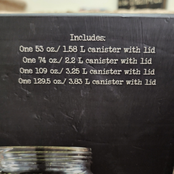 3PC MASON Large HOBNAIL GLASS CANISTER SET or 4pc EUROPEAN STYLE SET - Picture 7 of 11